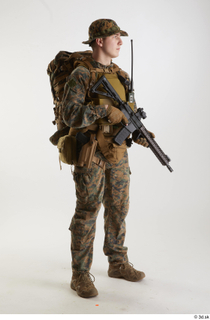 Casey Schneider Paratrooper with Gun holding gun standing whole body…